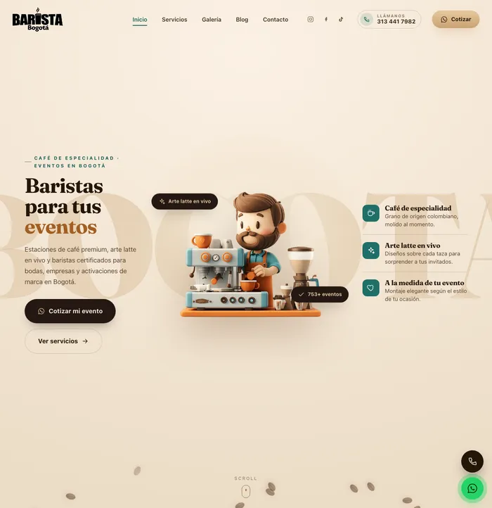 Sitio web de baristabogota.com