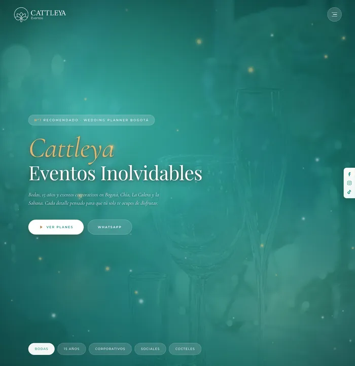 Sitio web de cattleyaeventos.com