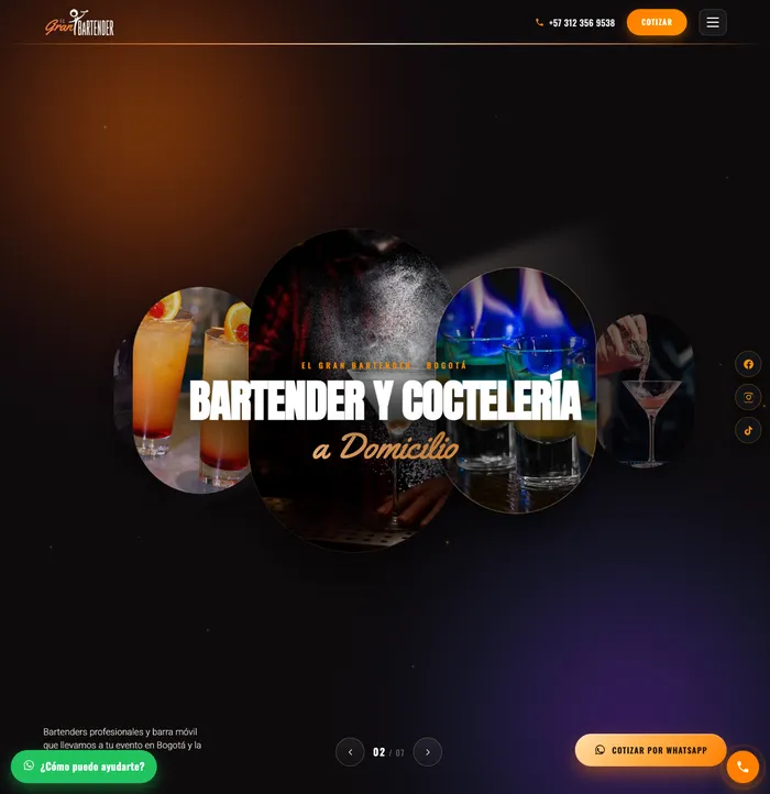 Sitio web de elgranbartender.com