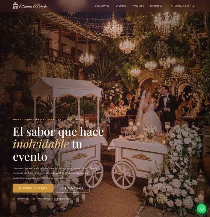 Sitio web de estacionesdecomida.com