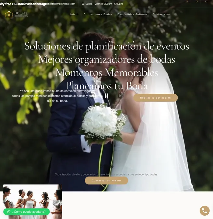 Sitio web de fiestadematrimonio.com