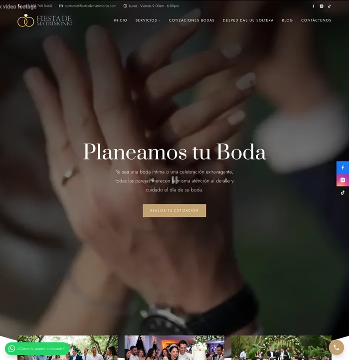 Sitio web de fiestasdematrimonio.com