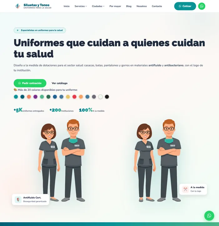 Sitio web de siluetasytonos.com