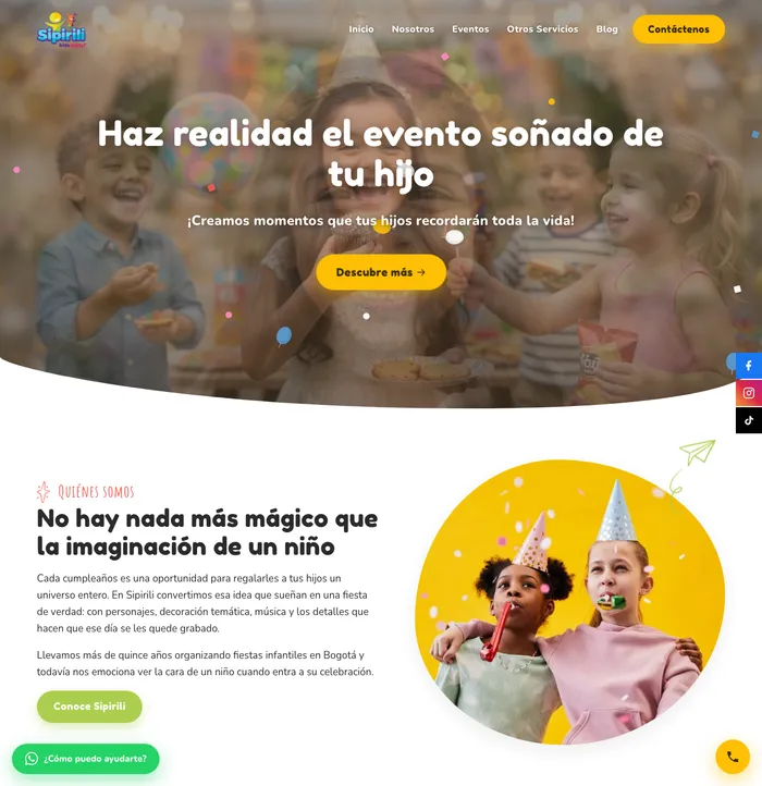 Sitio web de sipirili.com.co