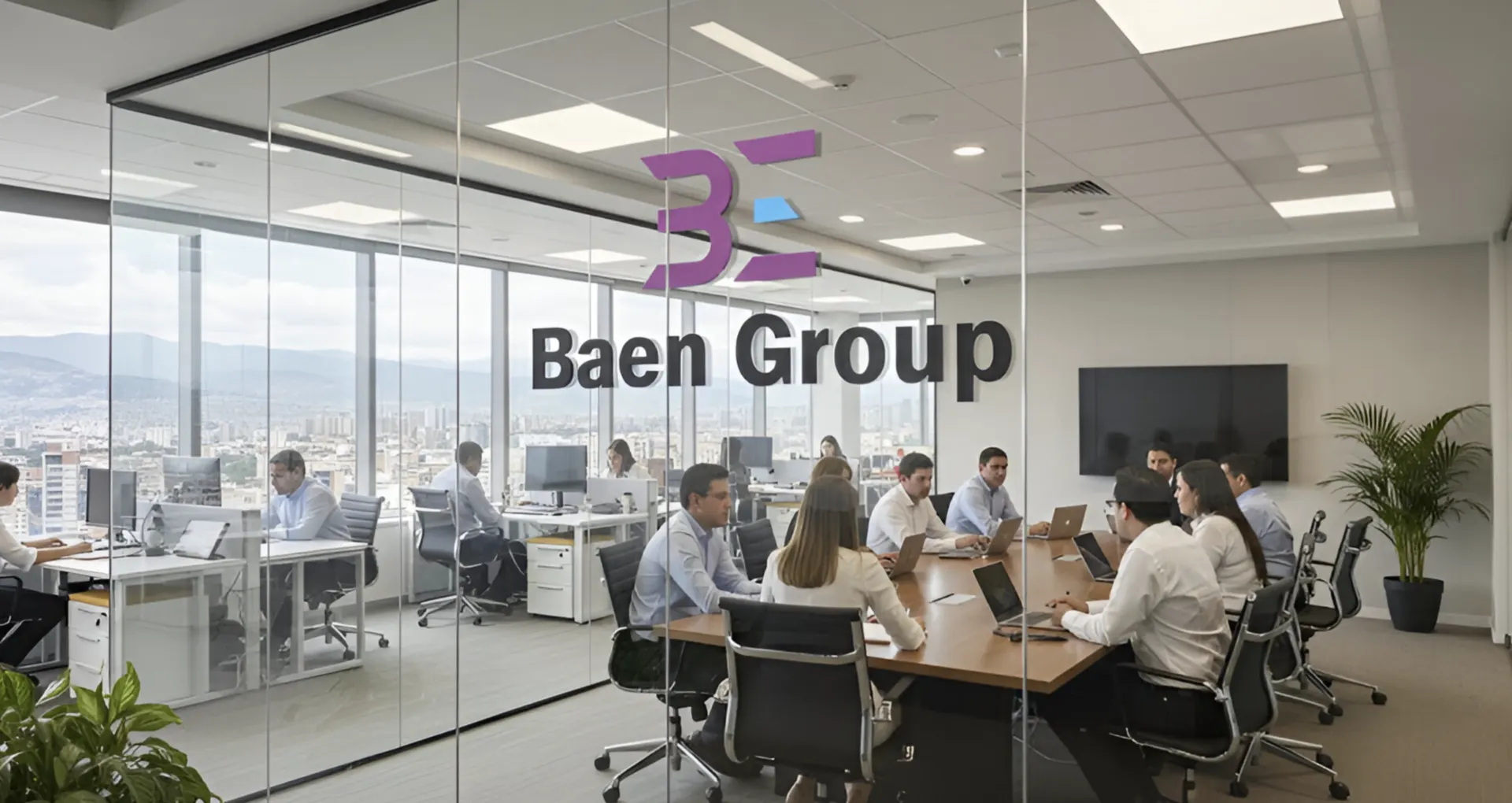 Equipo de Grupo Empresarial BAEN en oficina